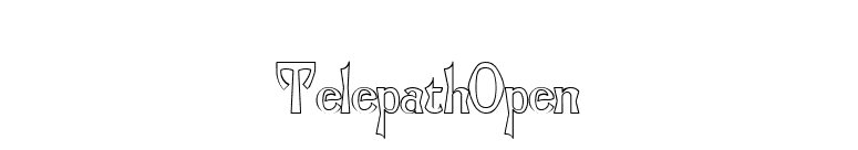 TelepathOpen font preview