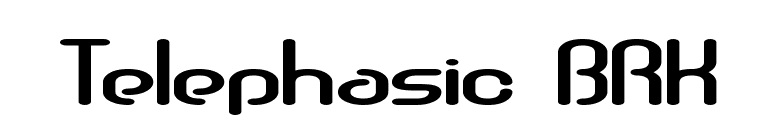Telephasic BRK font preview