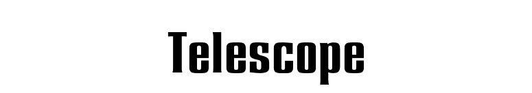 Telescope font preview