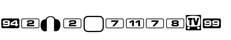TelevisionP02 font preview