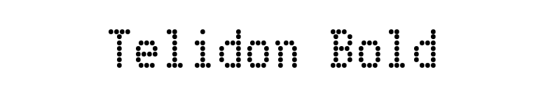 Telidon Bold font preview