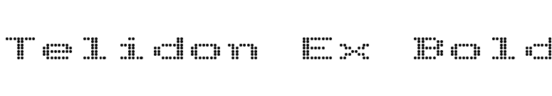 Telidon Ex Bold font preview