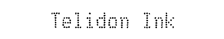 Telidon Ink font preview