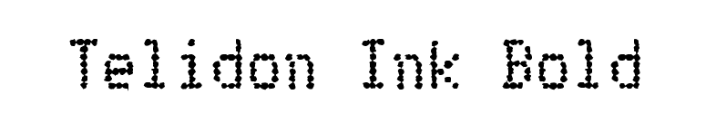 Telidon Ink Bold font preview