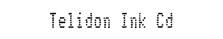Telidon Ink Cd font preview