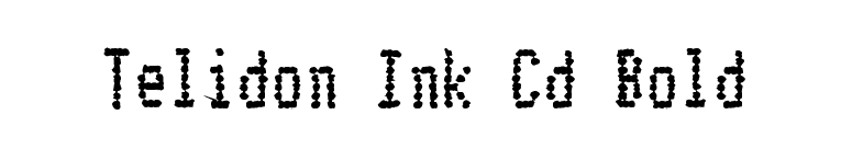 Telidon Ink Cd Bold font preview