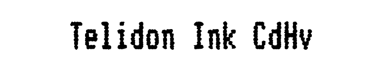 Telidon Ink CdHv font preview