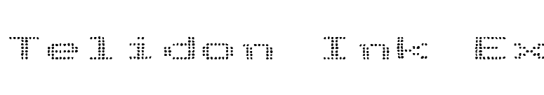 Telidon Ink Ex font preview