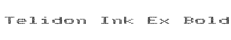 Telidon Ink Ex Bold font preview