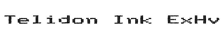 Telidon Ink ExHv font preview