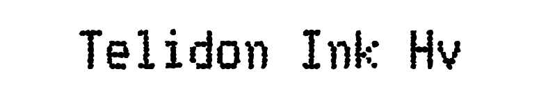 Telidon Ink Hv font preview