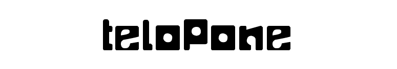 TELOPONE font preview