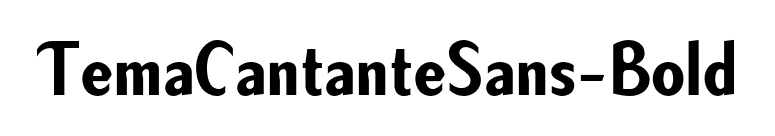 TemaCantanteSans-Bold font preview