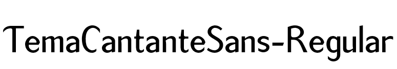 TemaCantanteSans-Regular font preview