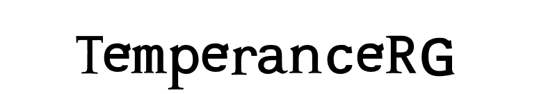 TemperanceRG font preview