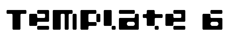 Template 6 font preview