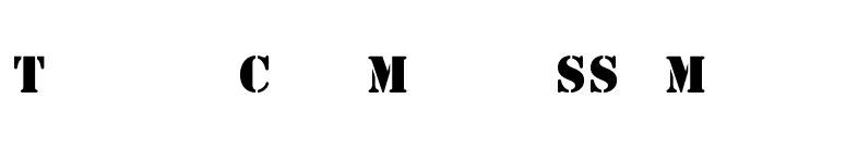 Template Caps Medium SSi Medium font preview