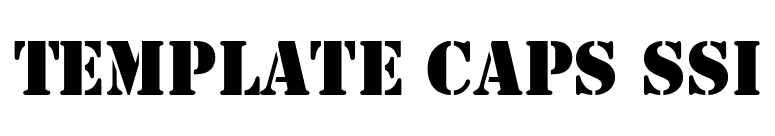 Template Caps SSi font preview