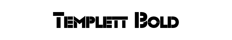 Templett Bold font preview