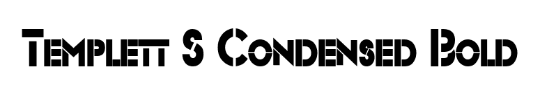 Templett S Condensed Bold font preview