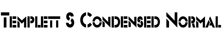 Templett S Condensed Normal font preview