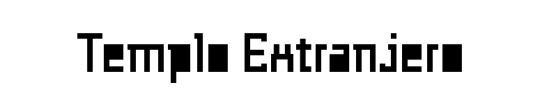 Templo Extranjero font preview