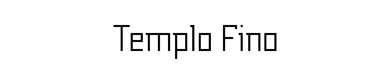 Templo Fino font preview