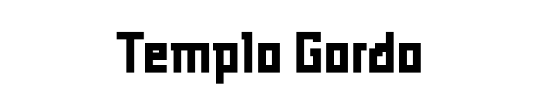 Templo Gordo font preview
