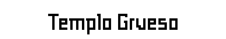 Templo Grueso font preview