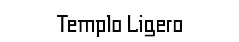 Templo Ligero font preview