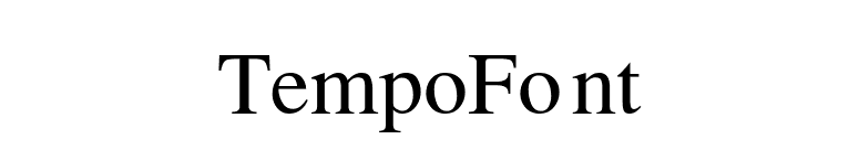 TempoFont font preview