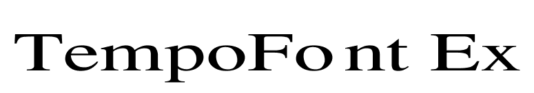 TempoFont Ex font preview