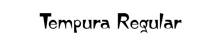 Tempura Regular font preview