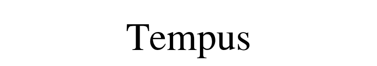 Tempus font preview