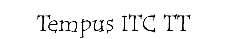 Tempus ITC TT font preview
