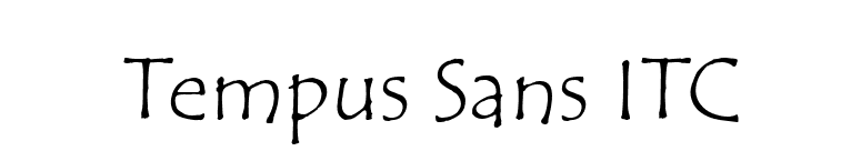 Tempus Sans ITC font preview
