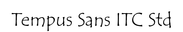 Tempus Sans ITC Std font preview