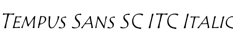 Tempus Sans SC ITC Italic font preview