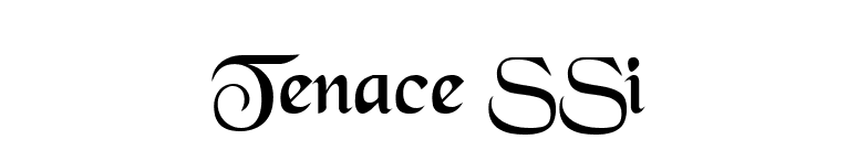 Tenace SSi font preview