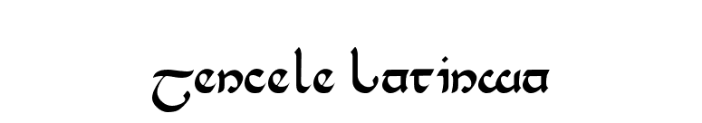 Tencele Latinwa font preview