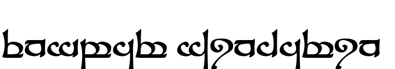 Tengwar Sindarin font preview