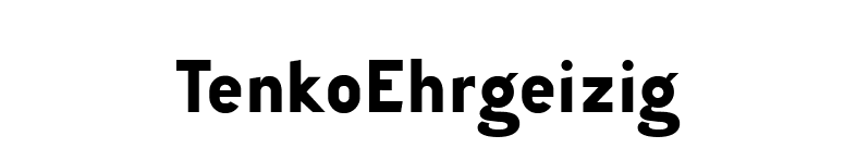 TenkoEhrgeizig font preview