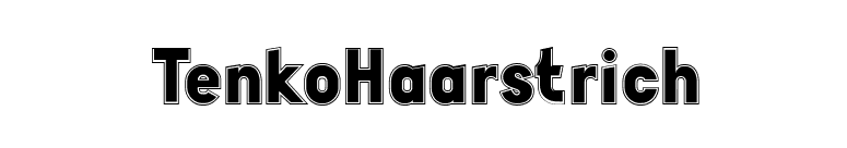TenkoHaarstrich font preview