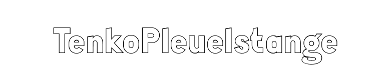 TenkoPleuelstange font preview