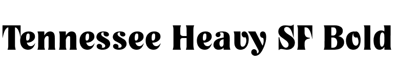 Tennessee Heavy SF Bold font preview