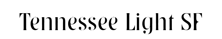 Tennessee Light SF font preview