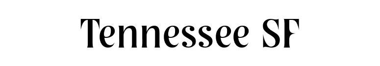 Tennessee SF font preview