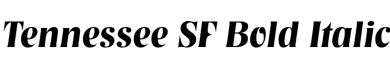 Tennessee SF Bold Italic font preview