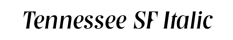 Tennessee SF Italic font preview