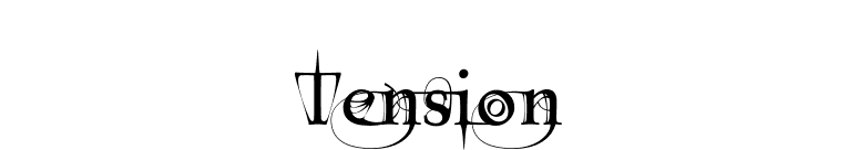 Tension font preview